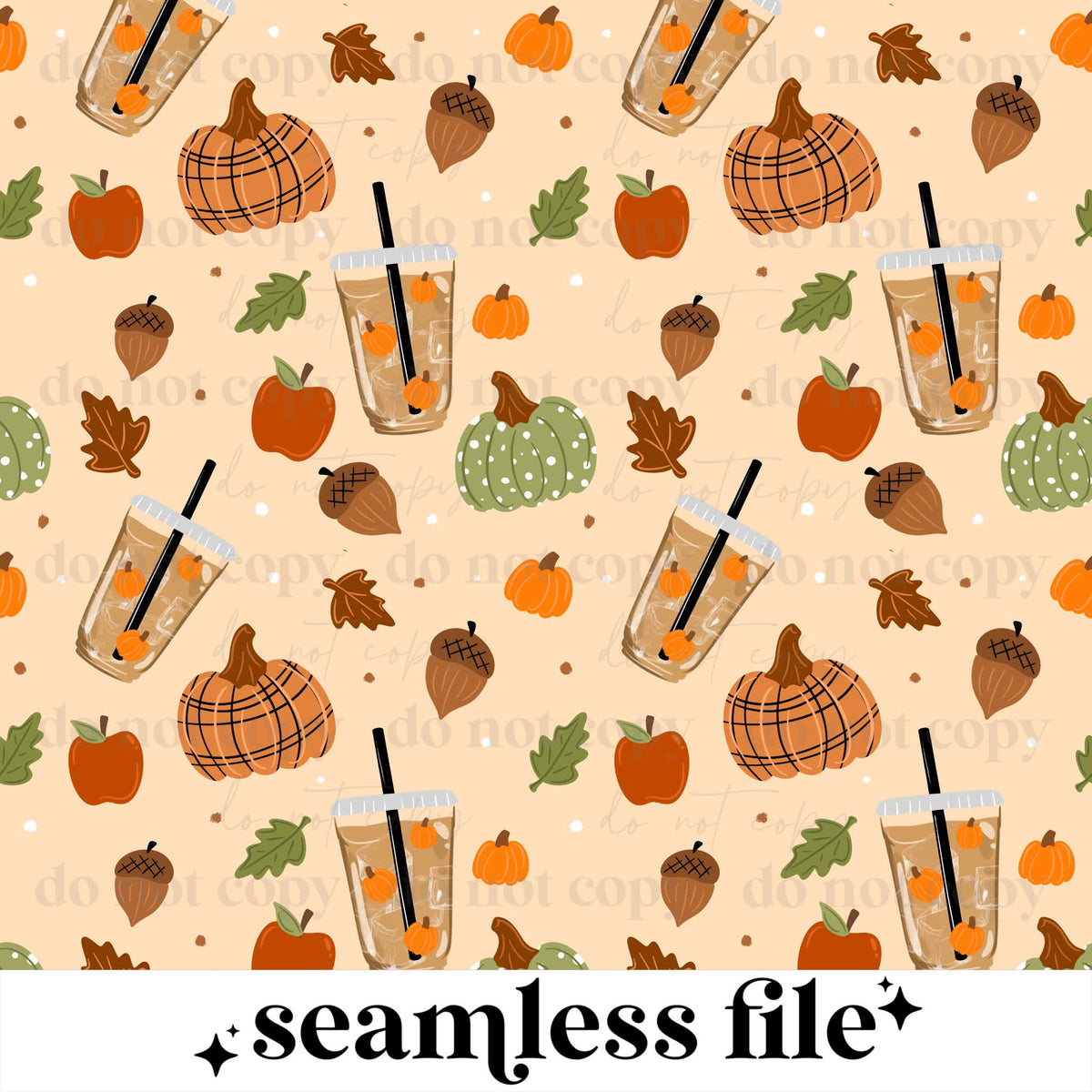 Pumpkin Coffee Seamless