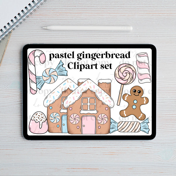 Pastel gingerbread Clipart