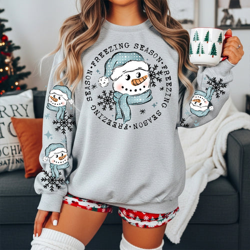 Freezing Season Snowman w/ Sleeves PNG