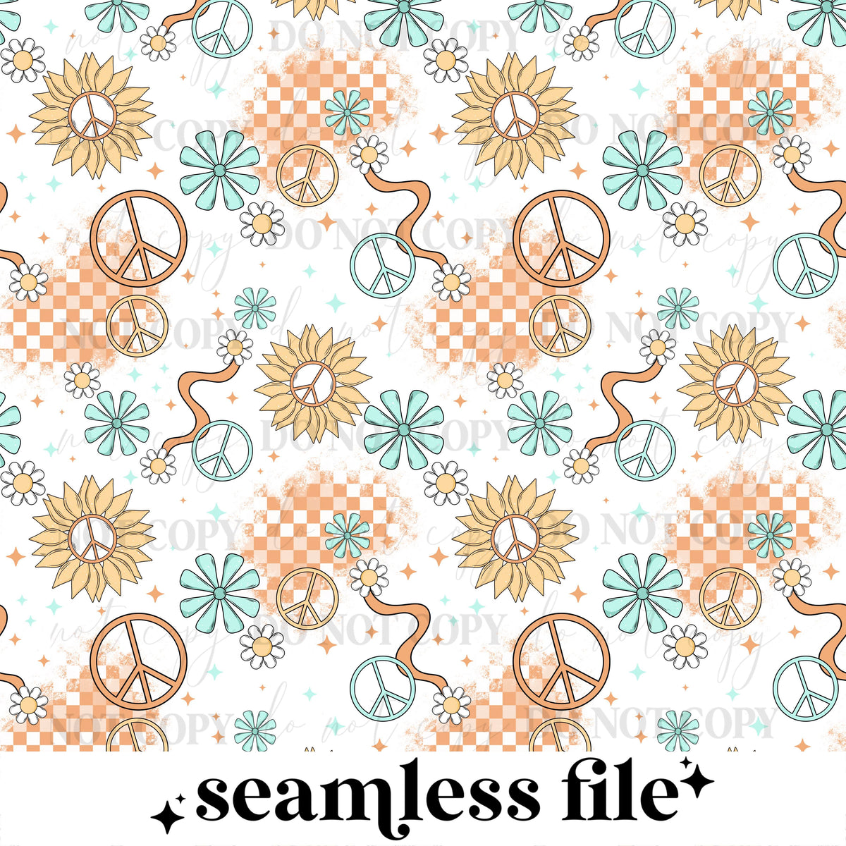 Floral Peace Seamless