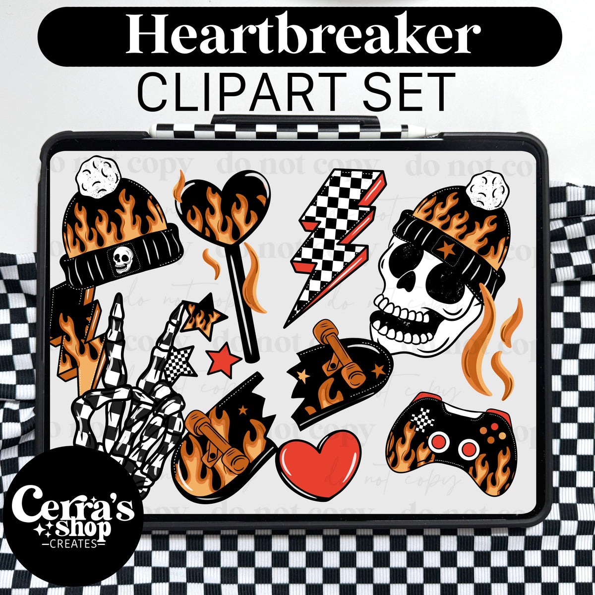 Heart Breaker Clipart set
