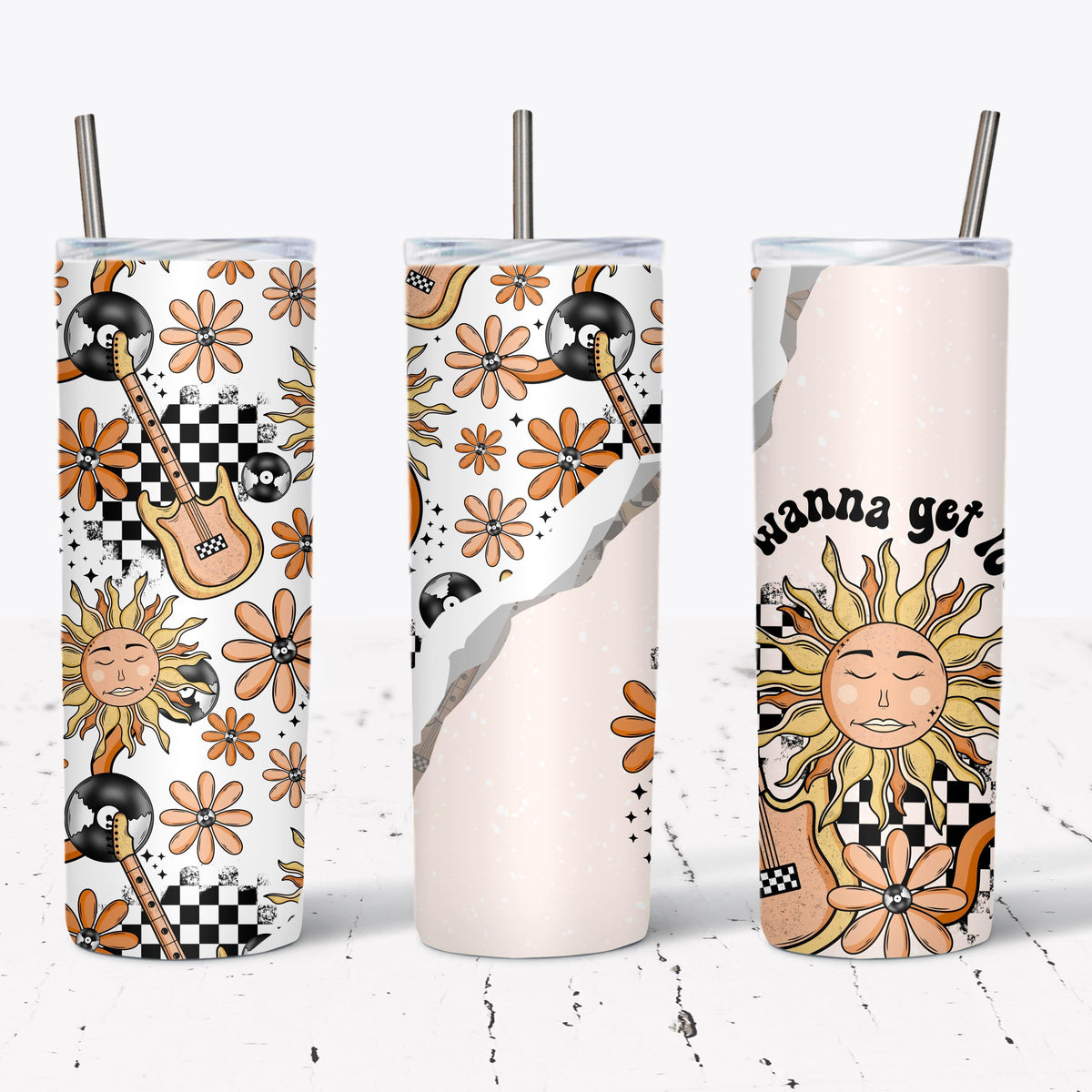 Rock N Roll Tumbler Wrap