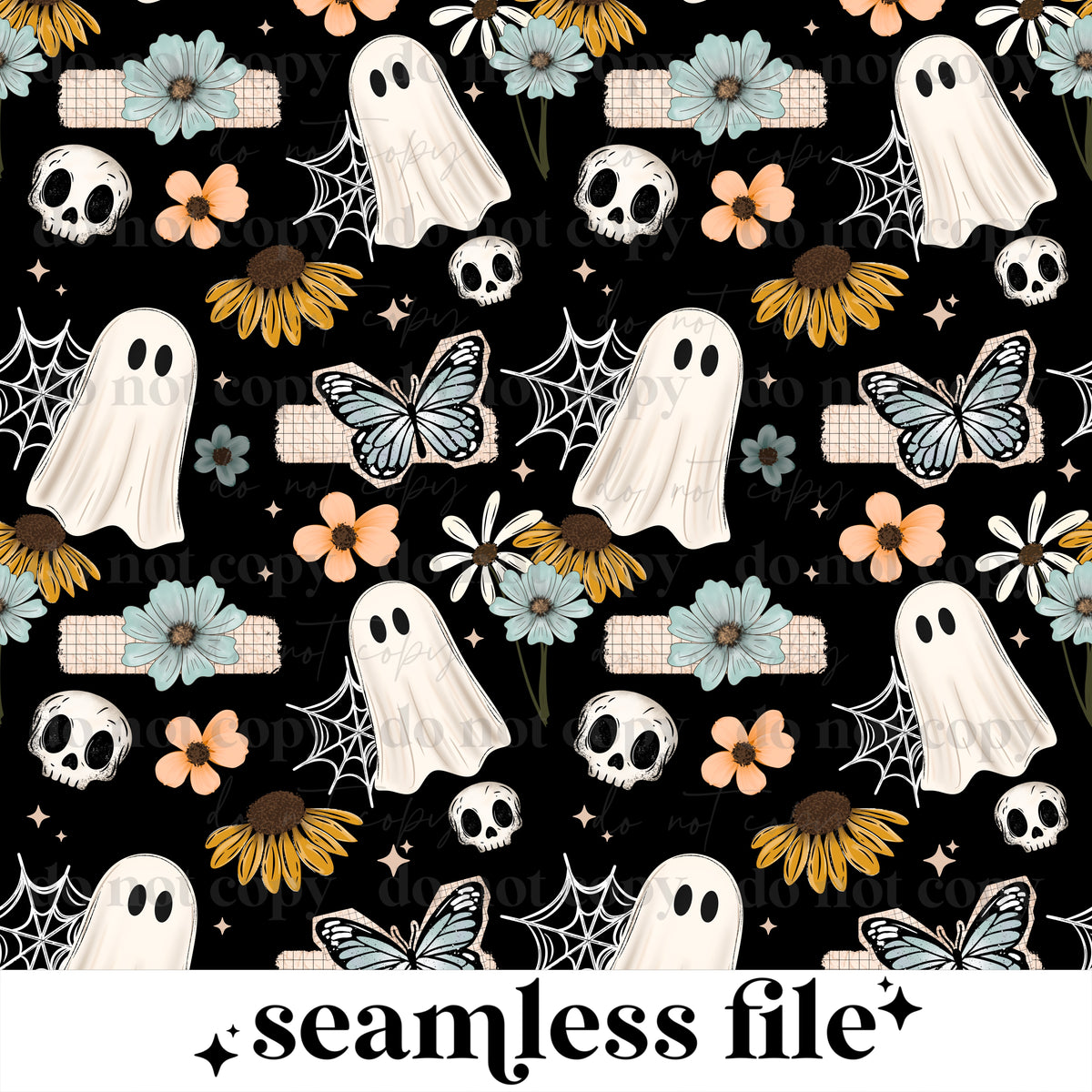 Floral Ghost Seamless