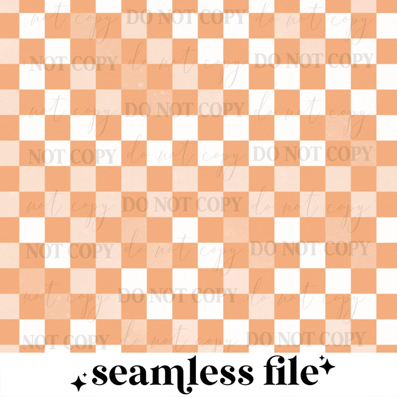 Checked Pattern Peach Color Peach Checker Seamless PNG | DIGITAL DOWNLOAD | DIGITAL FILE – Cerra's ...