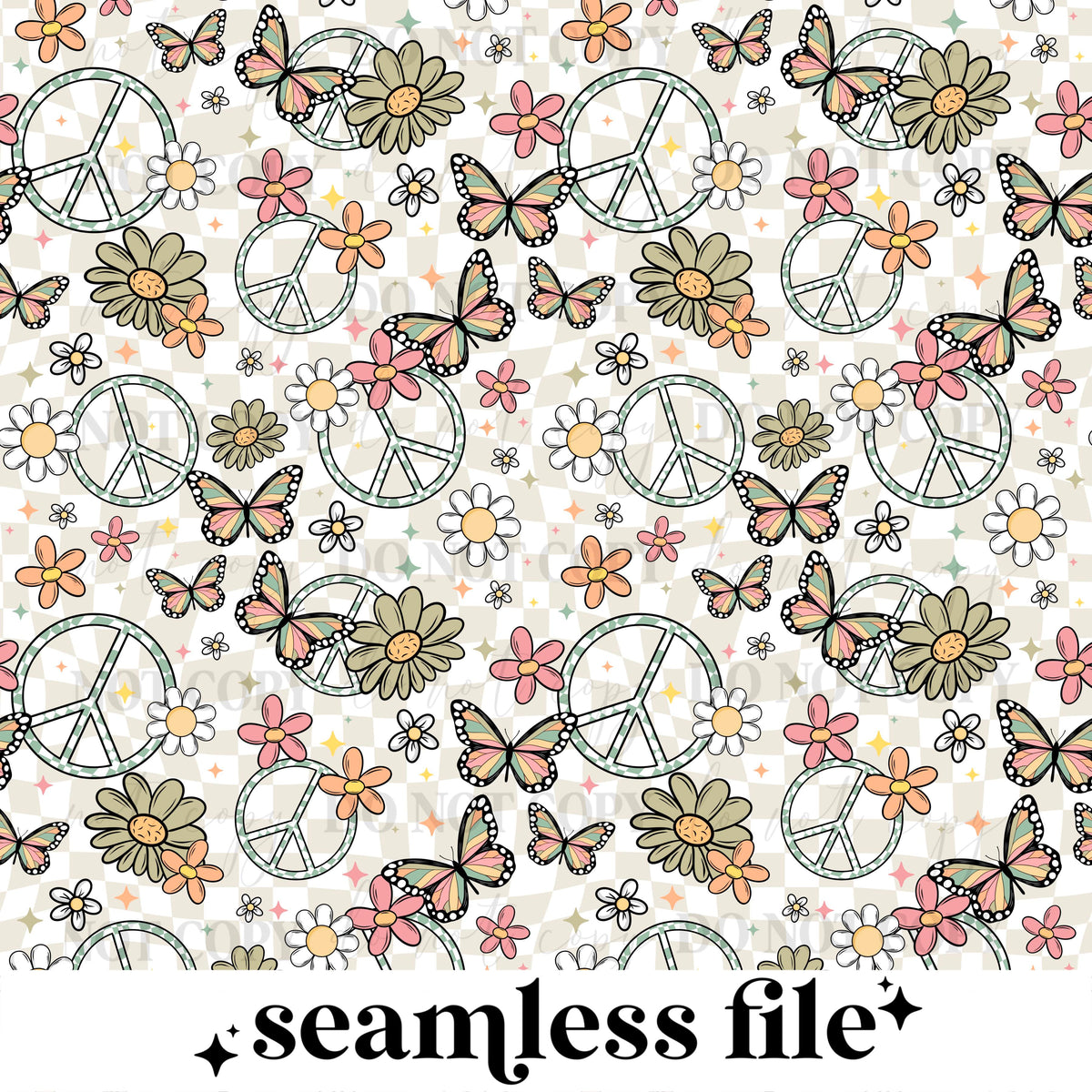 Floral Peace Seamless