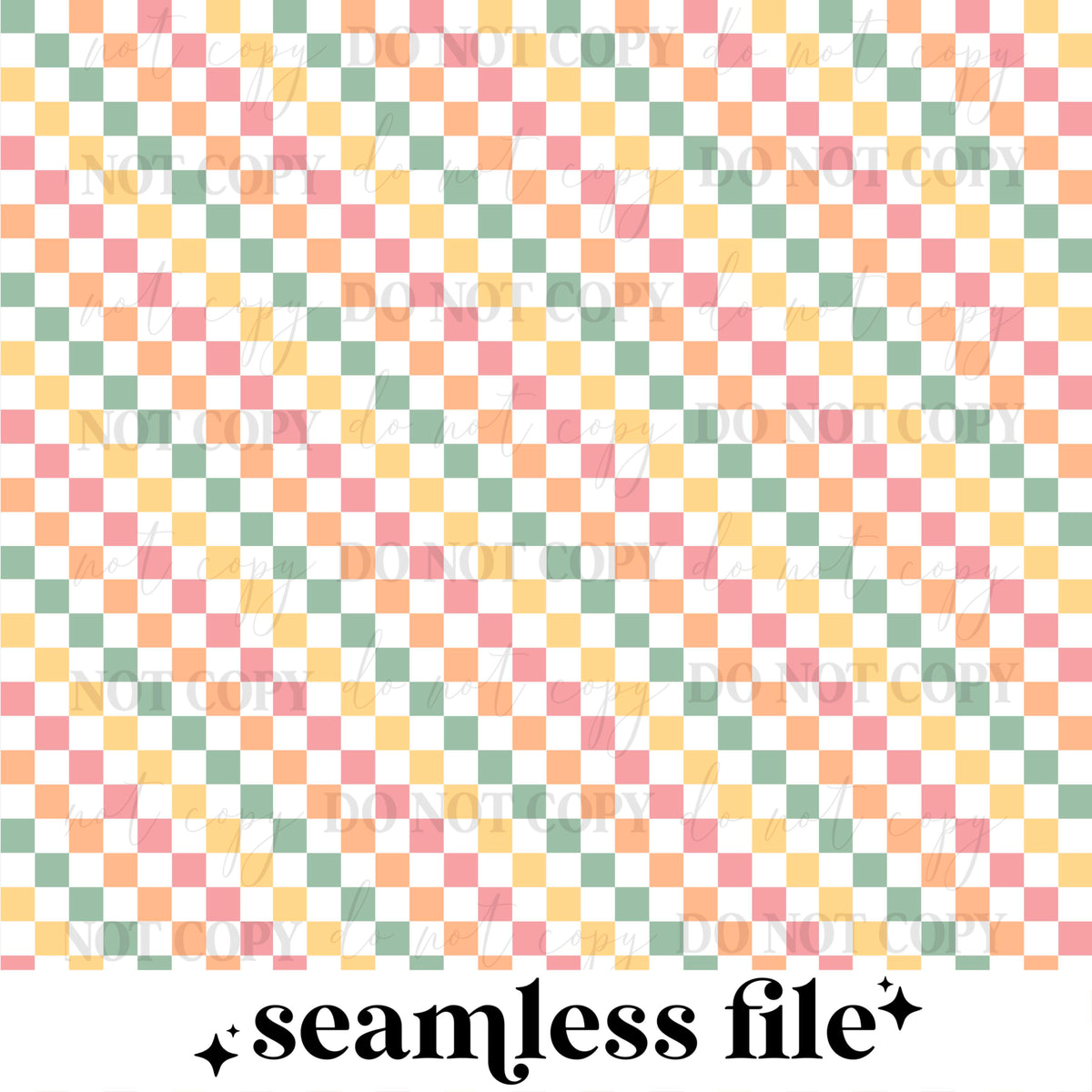 Multi Color Checker Seamless