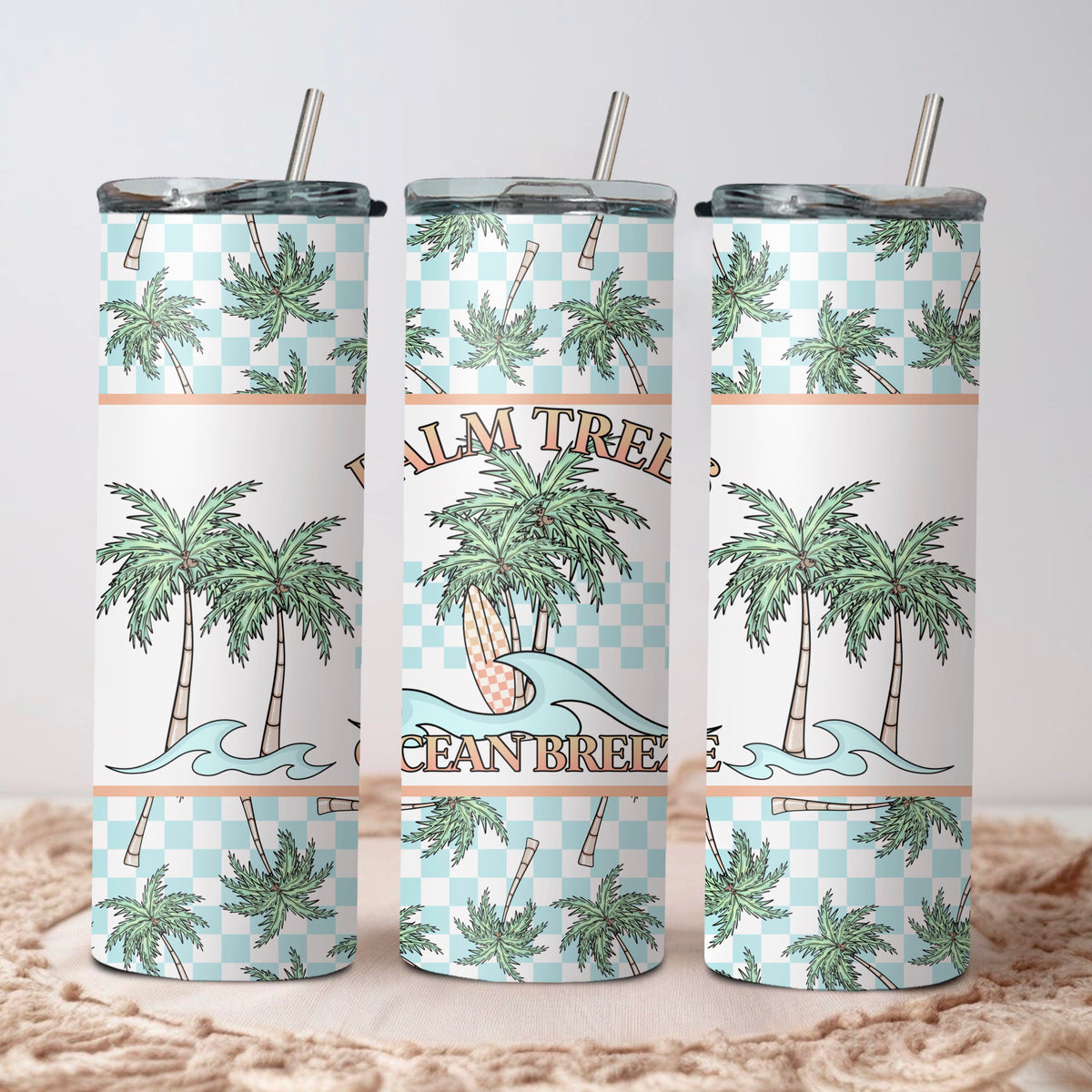 Palm Trees & Ocean Breeze Tumbler Wrap
