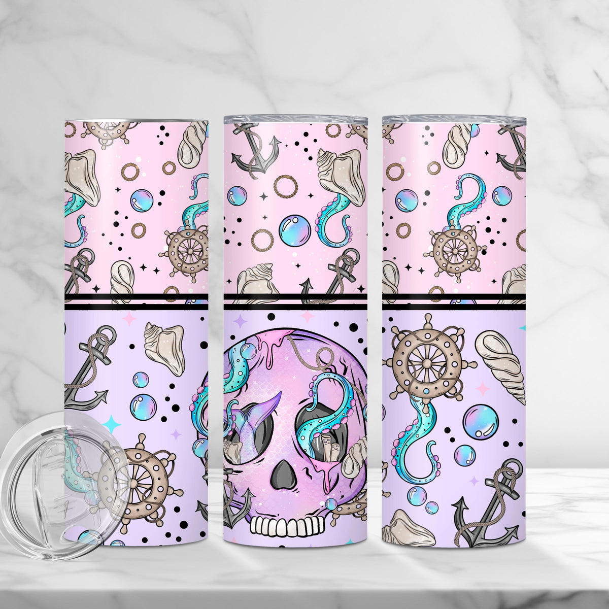 Mermaid Skellie Tumbler Wrap