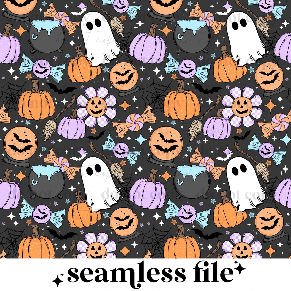 Pastel Halloween Seamless