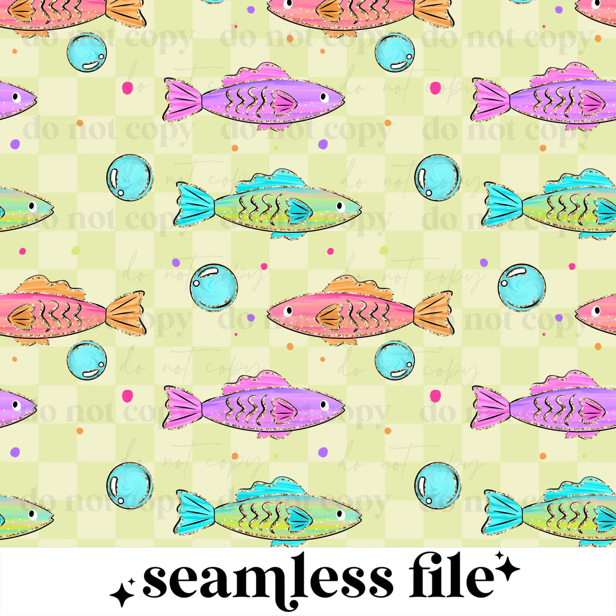 Rainbow Fishies Seamless