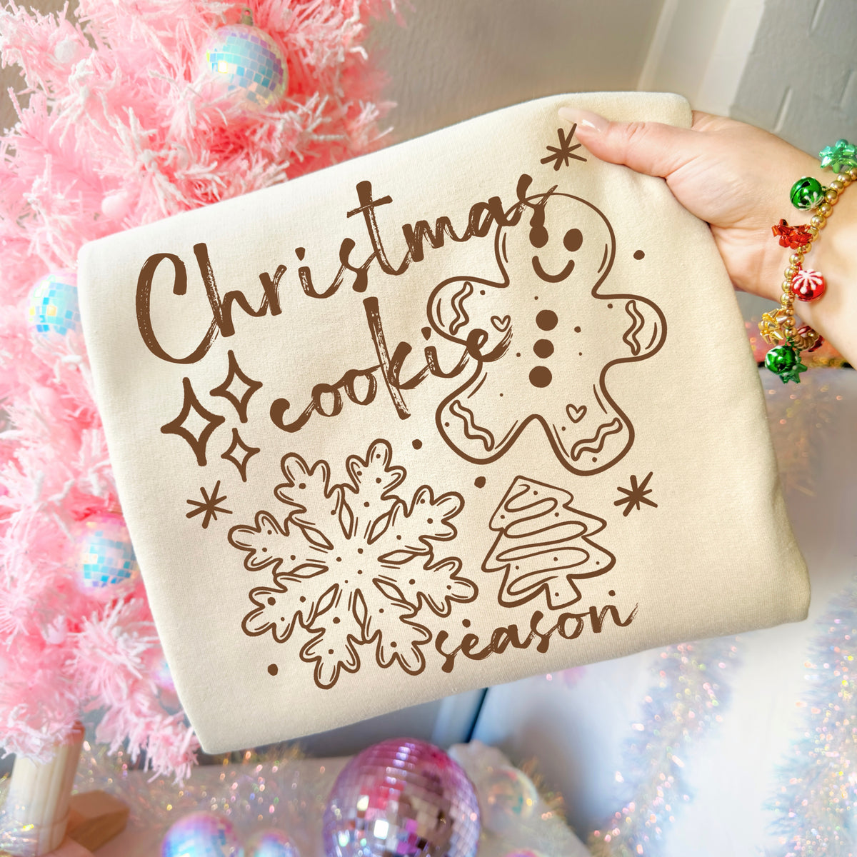 Christmas Cookie Season Single Color PNG