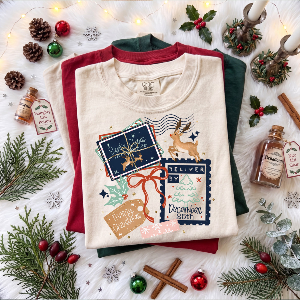 Christmas Postage w/ Sleeves PNG