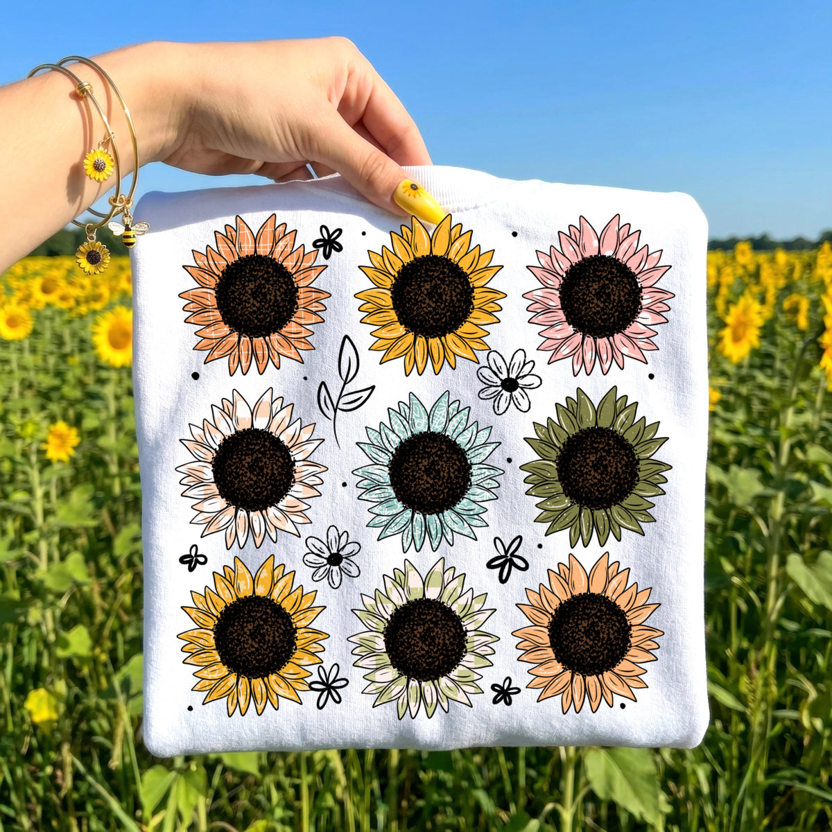 Sunflower Grid PNG