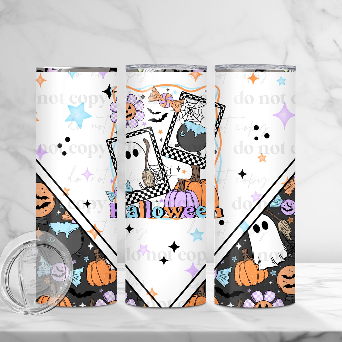 Pastel Halloween Tumbler Wrap