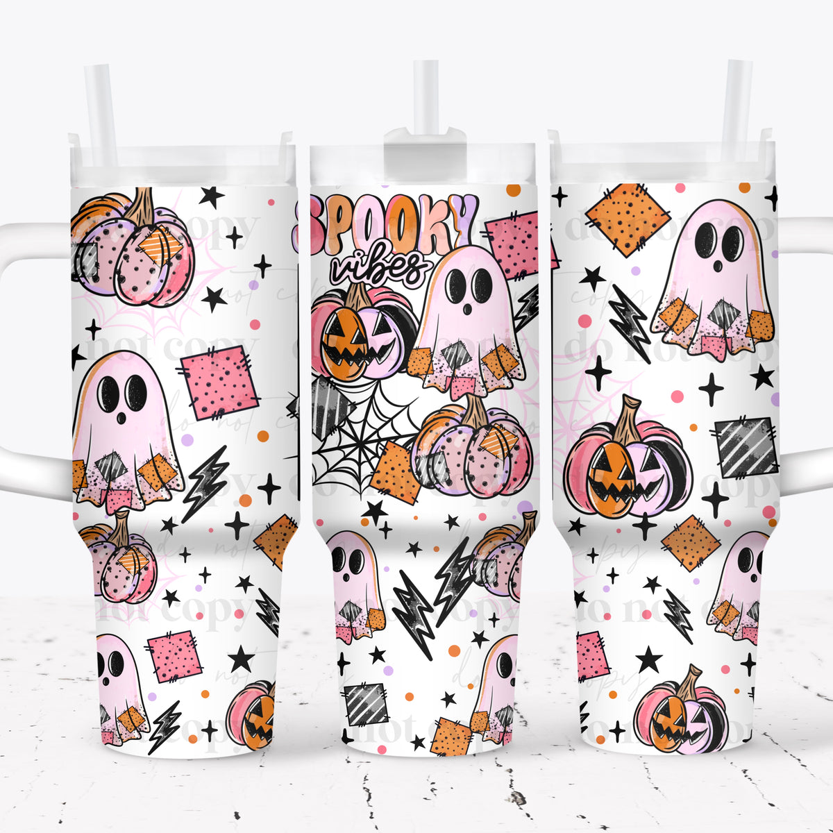 Spooky Vibes 40oz Tumbler Wrap