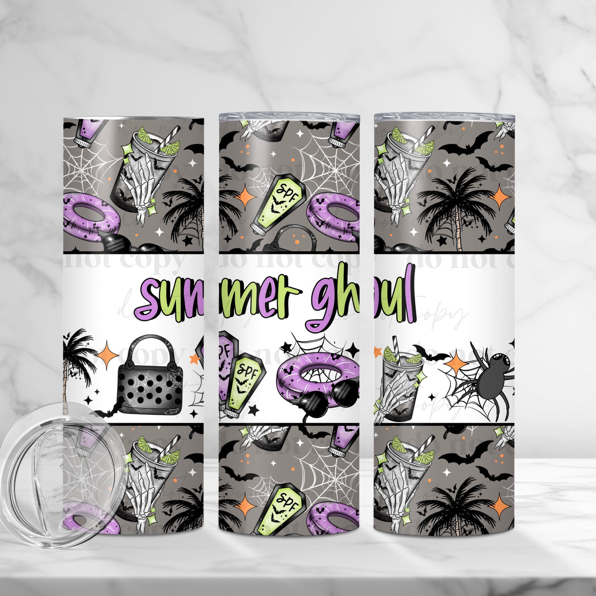 Summer Ghoul Tumbler Wrap