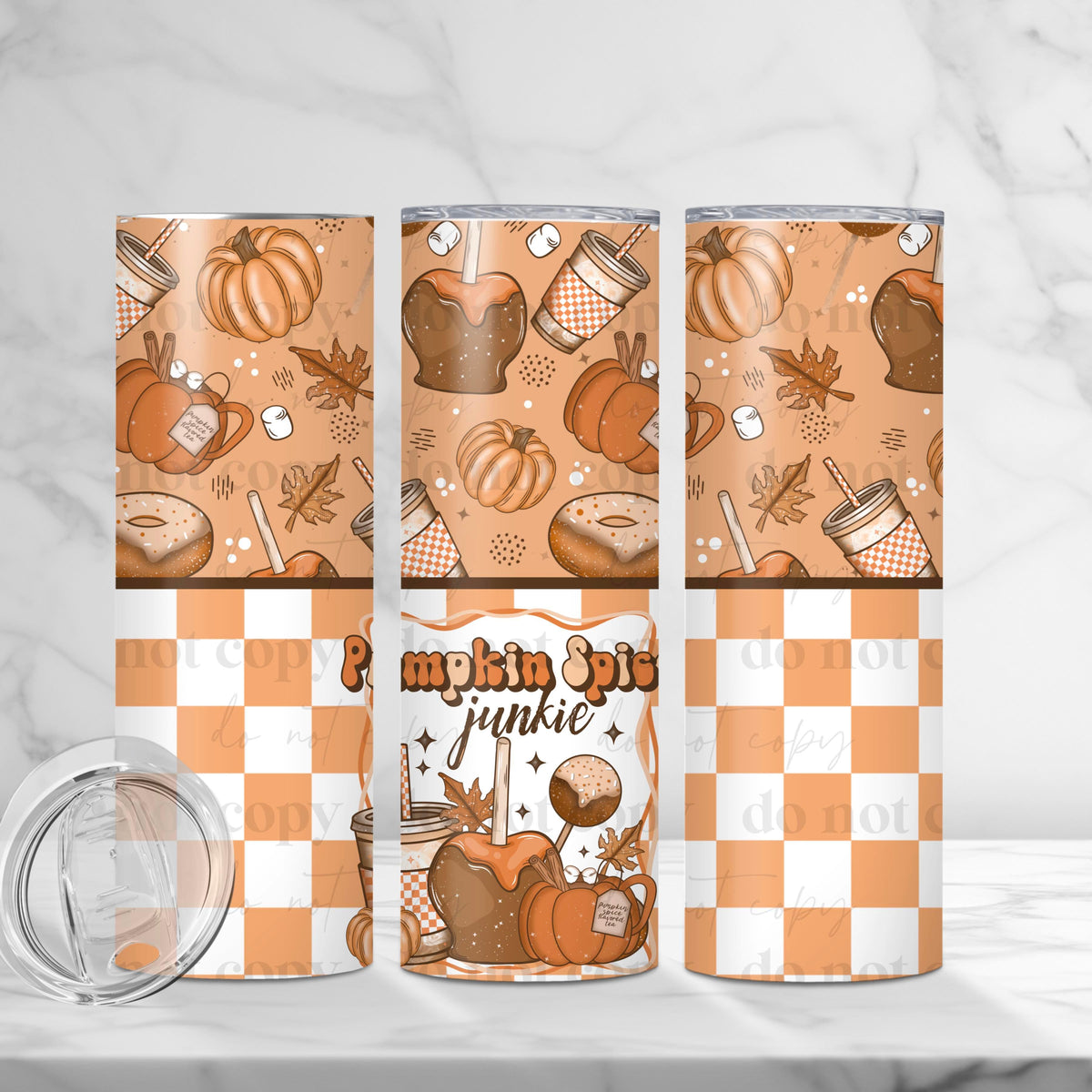 Pumpkin Spice Junkie Tumbler Wrap