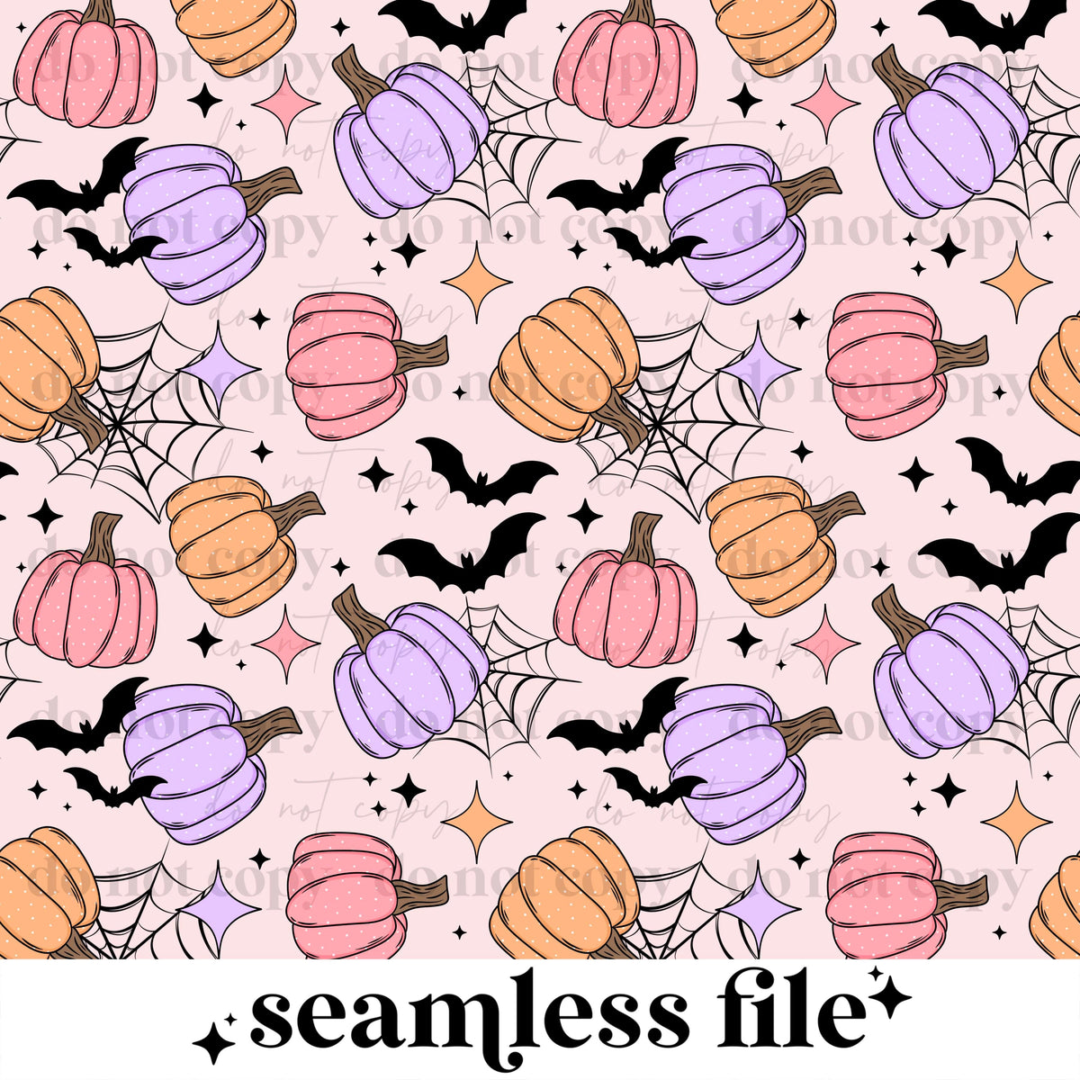 Pastel Pumpkins Seamless