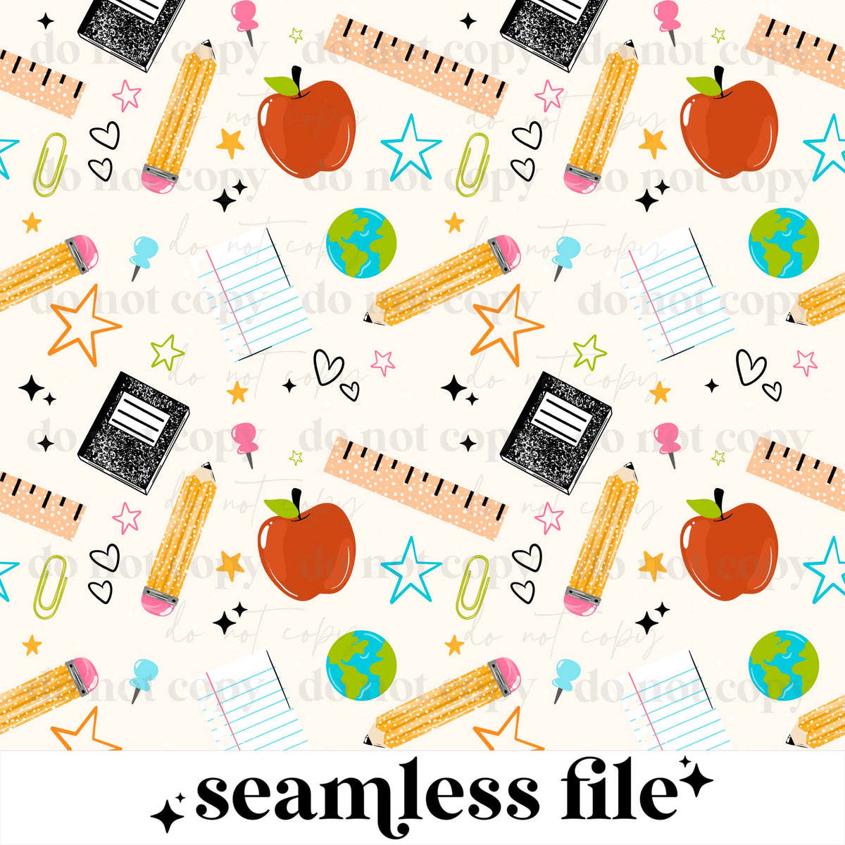School Things Seamless