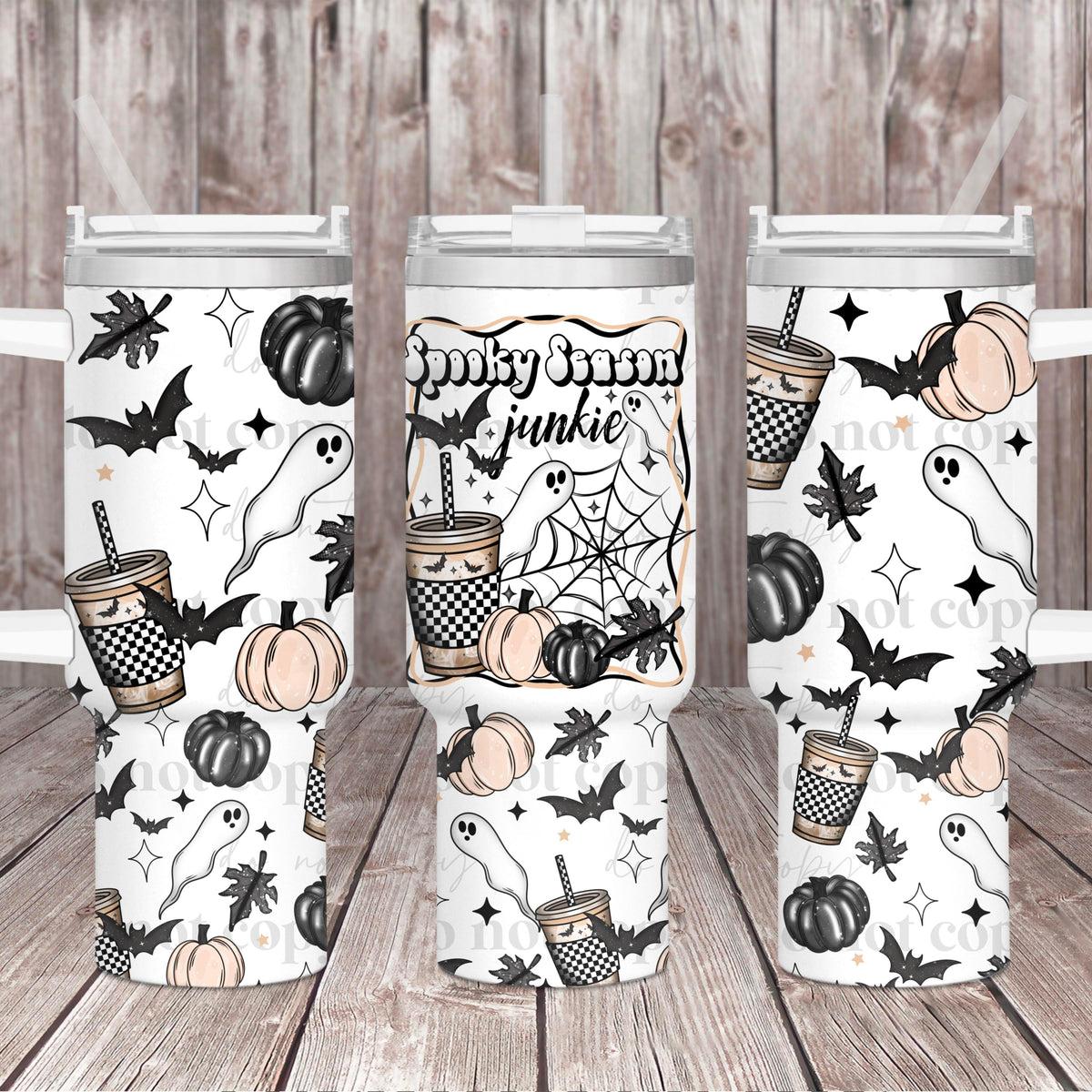 Spooky Season Junkie 40oz Tumbler Wrap