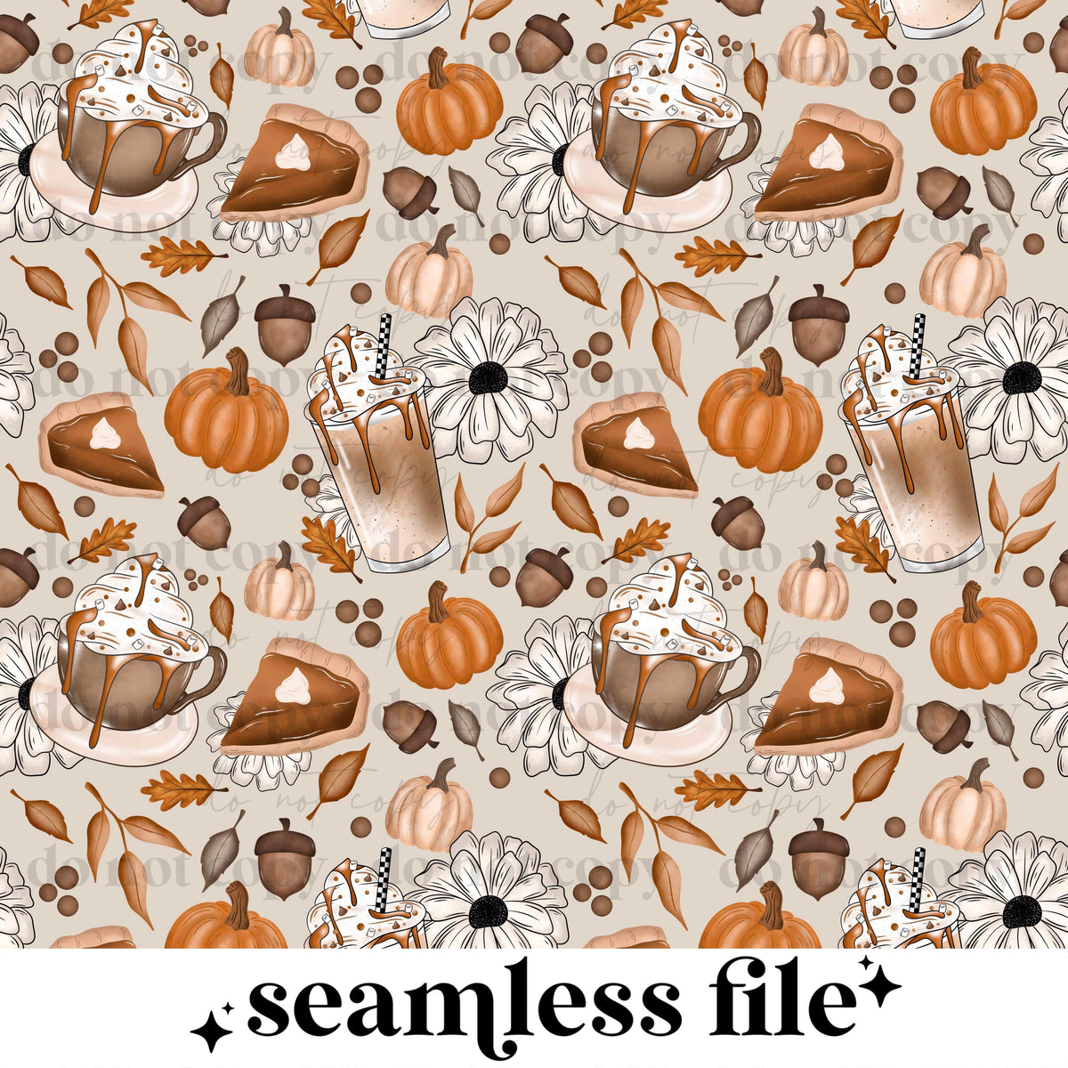 Pumpkin Everything Seamless