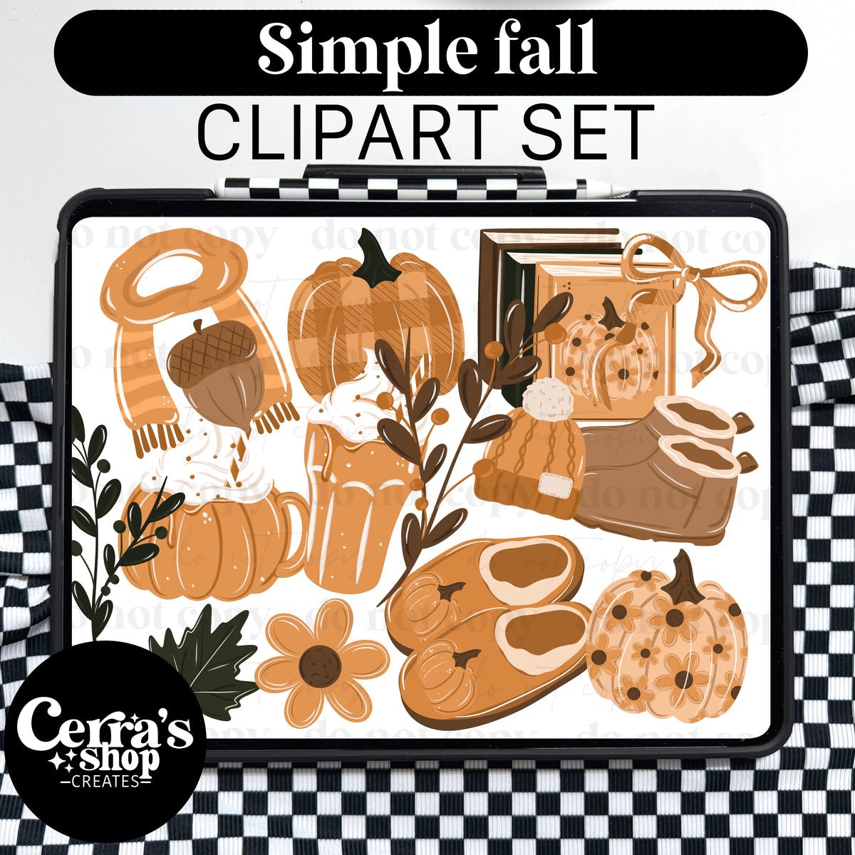 Simple Fall Clipart Set