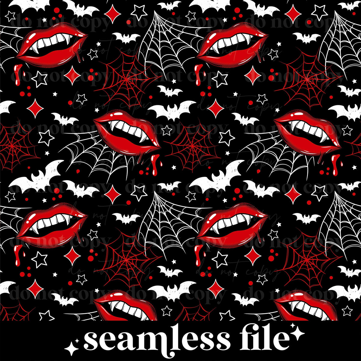 Vampire Lips Seamless