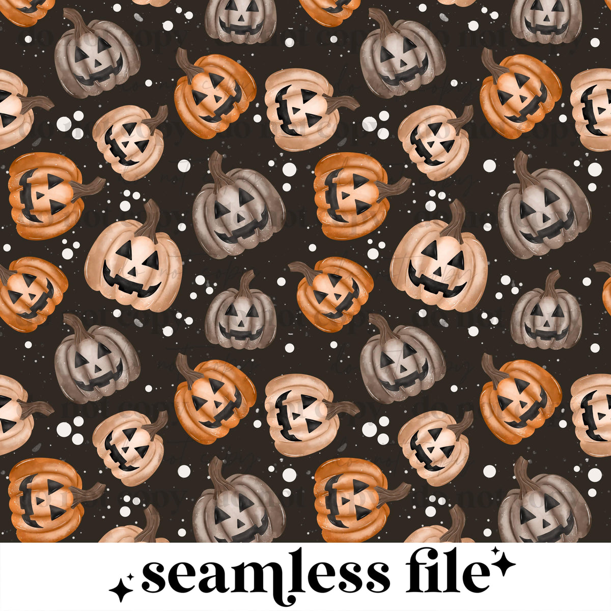 Spooky Pumpkin Seamless