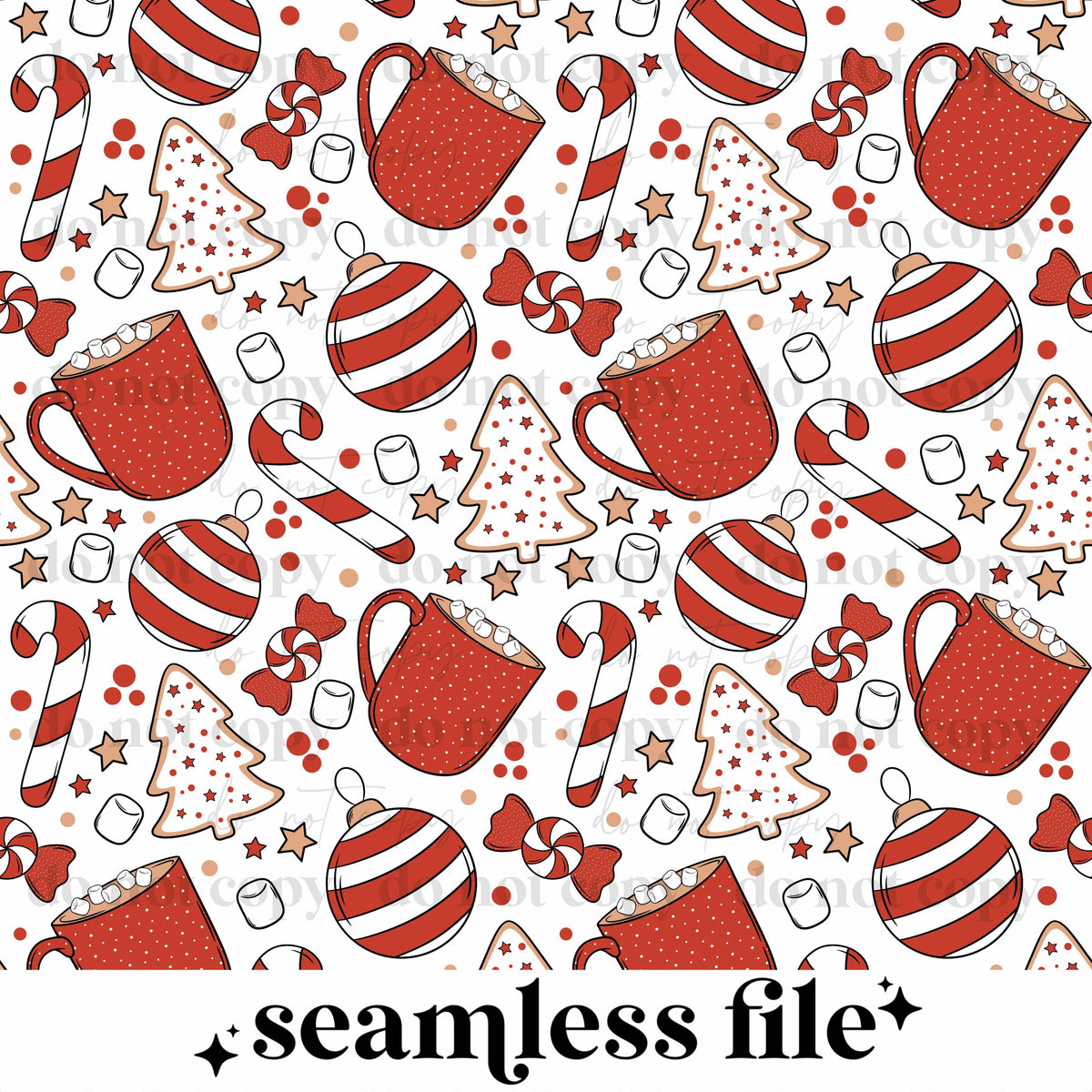 Red Christmas Cookie Seamless