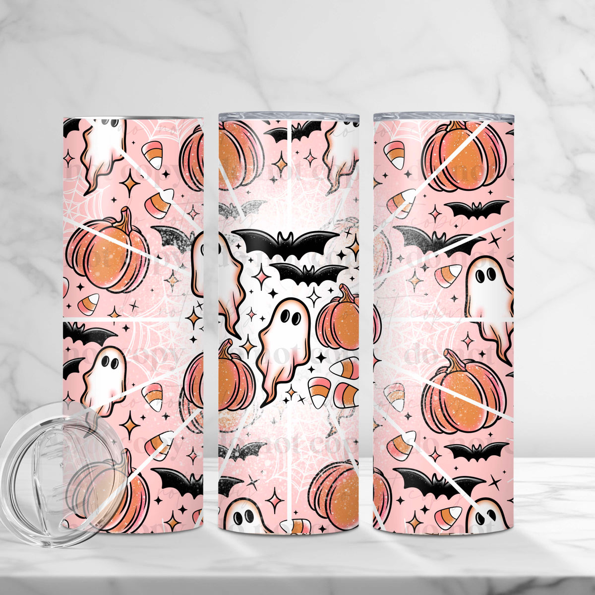 Spooky Collage Tumbler Wrap