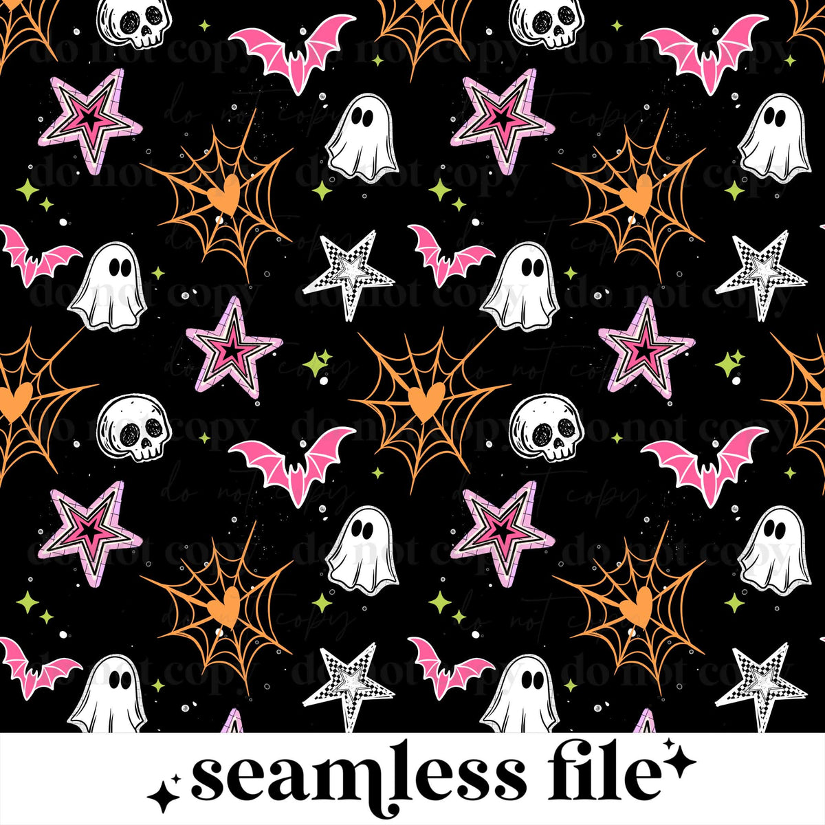 Spooky Webs Seamless