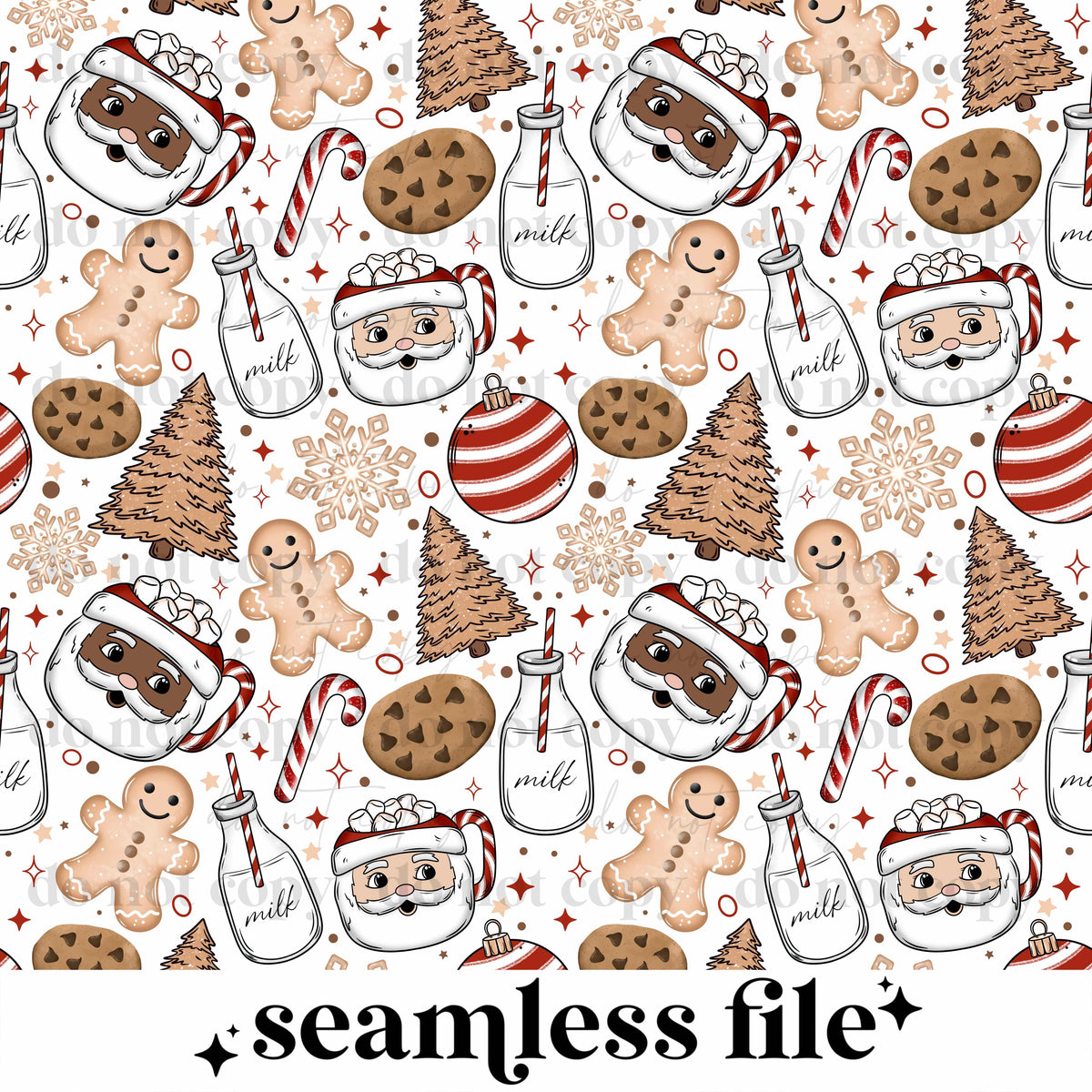 Santa Cookie Seamless