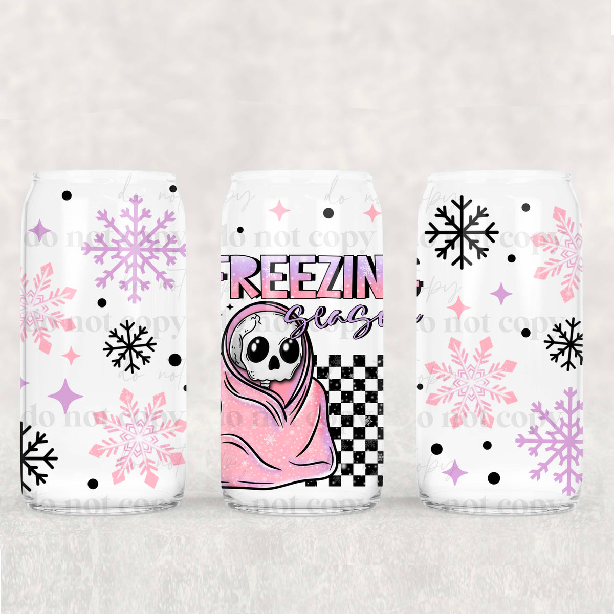 Freezin Season 16oz Glass Wrap