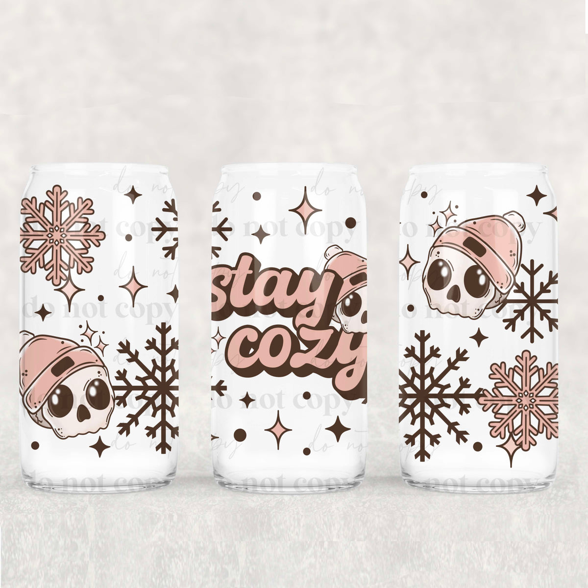 Stay Cozy 16oz Glass Wrap