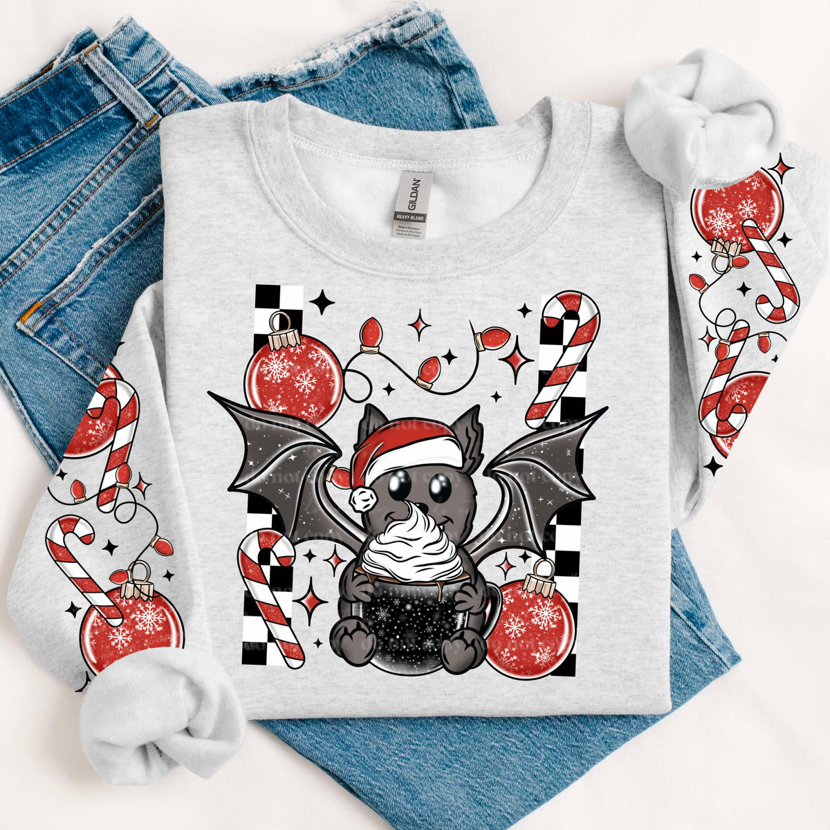 Santa Bat w/ Sleeves PNG