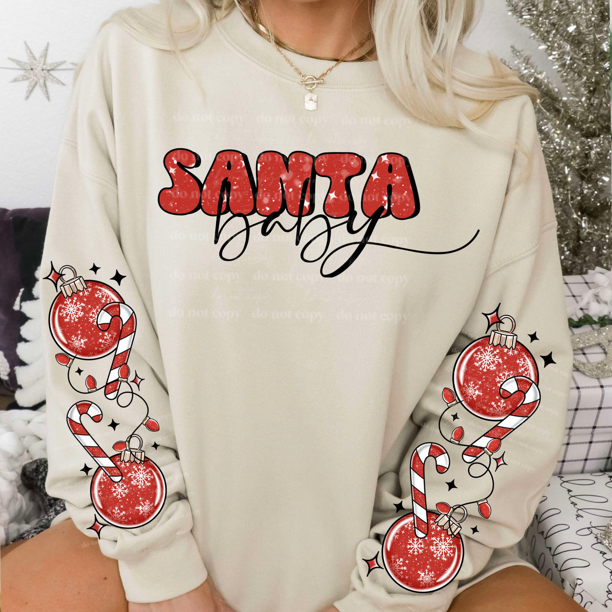 Santa Baby w/ Sleeves PNG