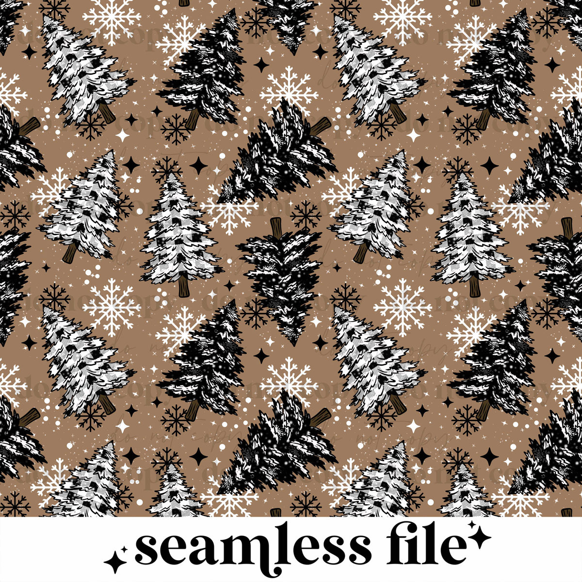 Plaid Trees Seamless