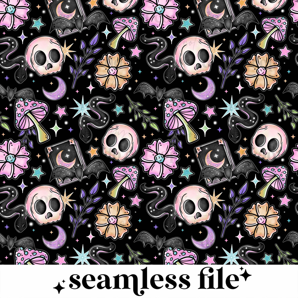 Colorful Witchy Seamless