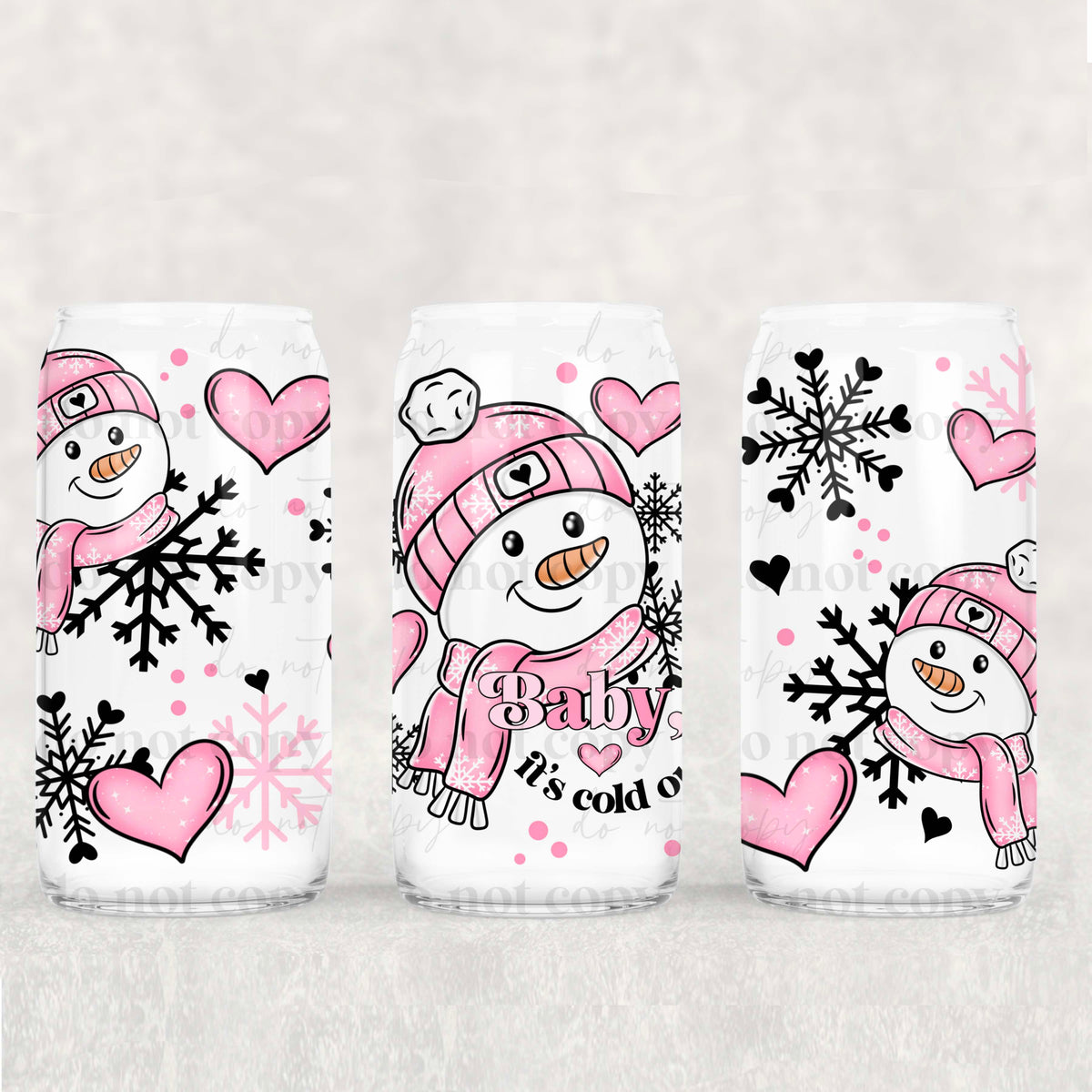 Baby It's Cold Outside 16oz Glass Wrap