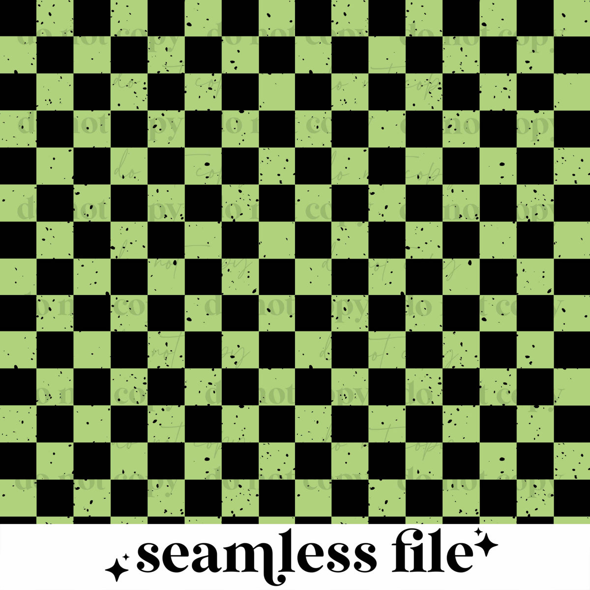 Green Checkered Seamless