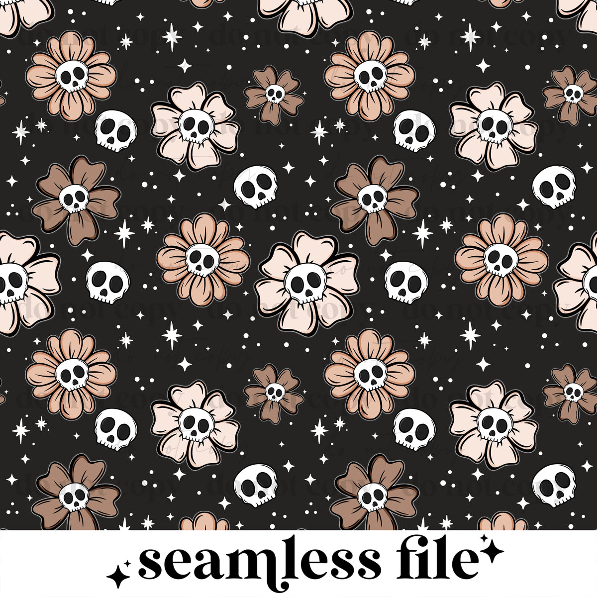 Skellie florals Seamless