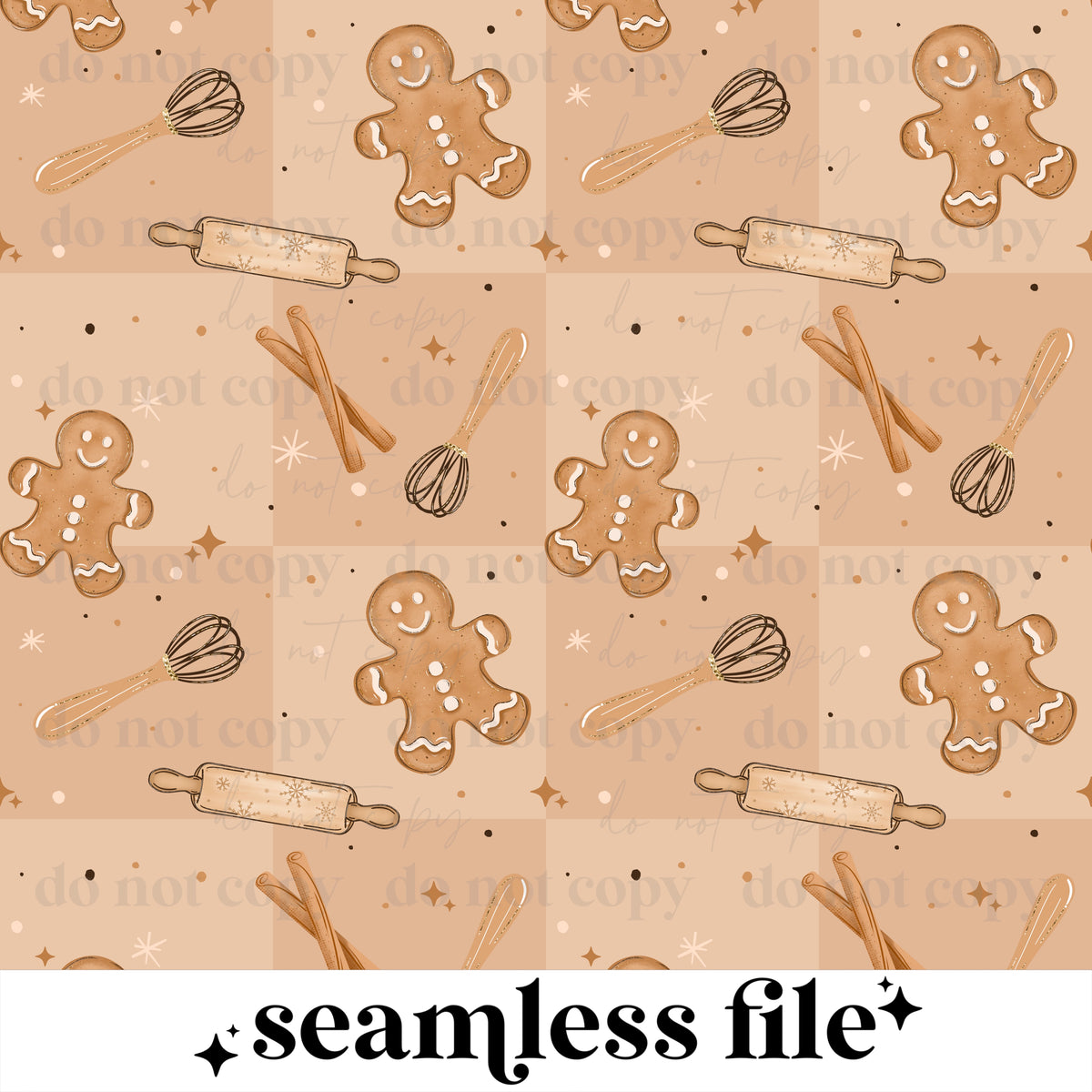 Gingerbread baking Seamless