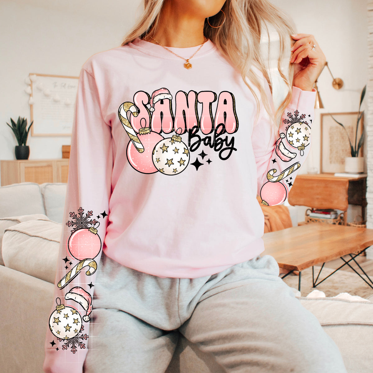 Santa Baby w/ Sleeves PNG