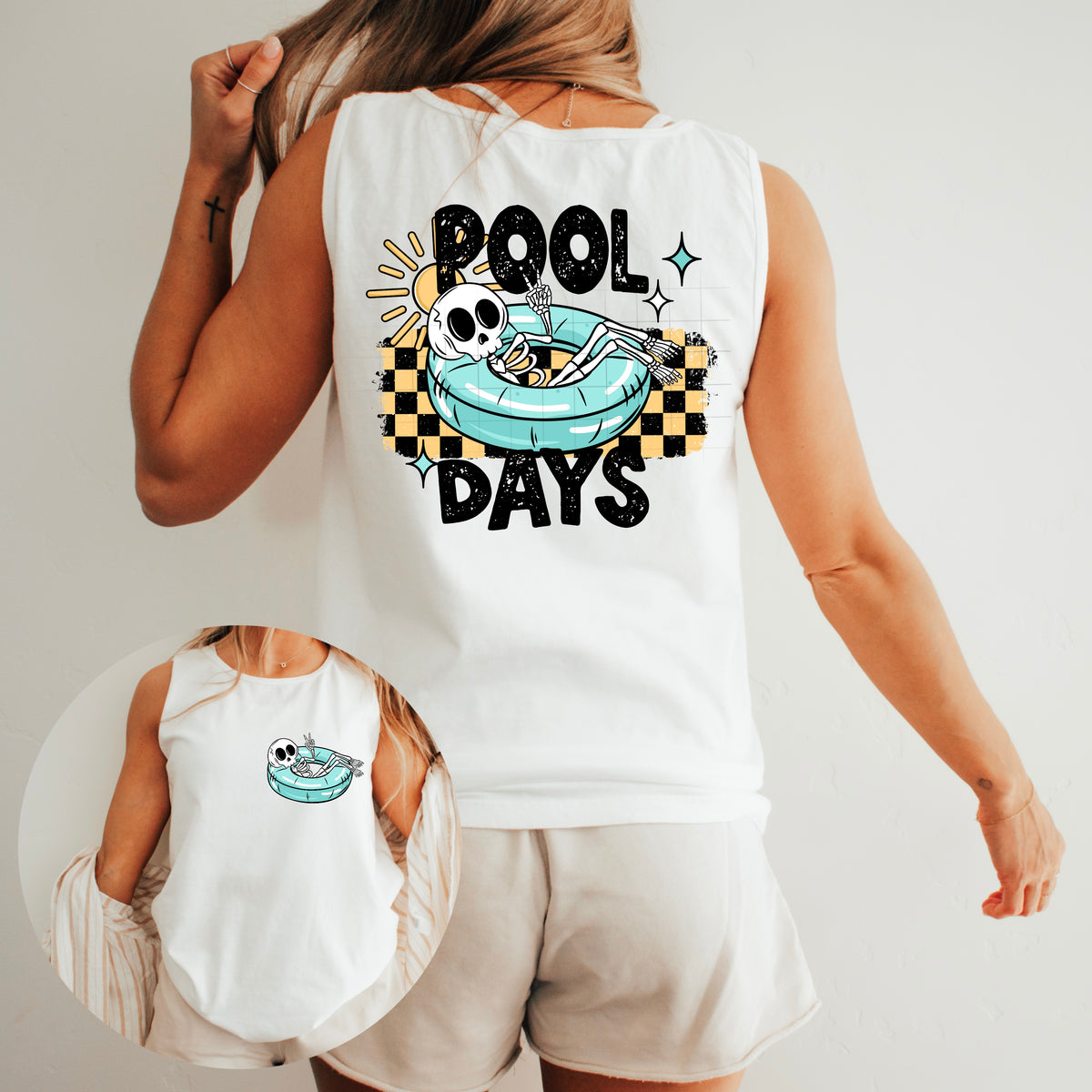 Pool Days Skellie (pink and blue options)