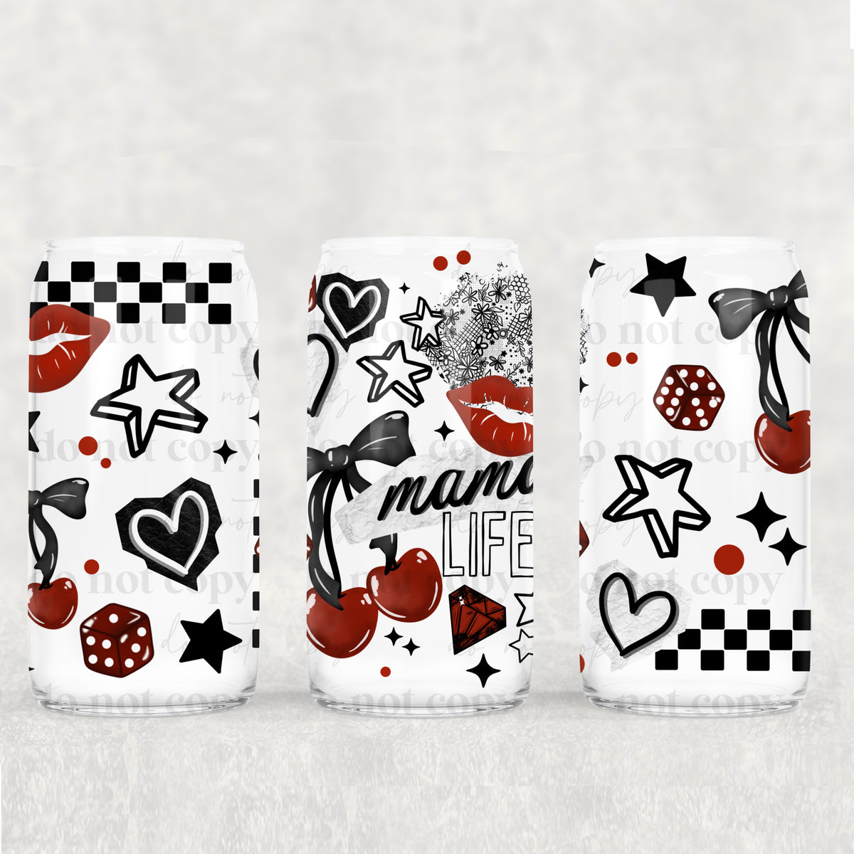 Mama Life 16 oz Glass Wrap