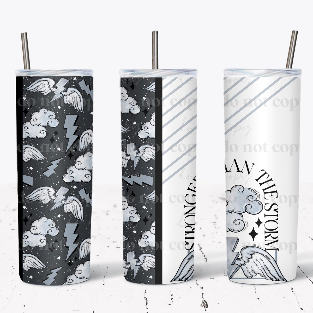 Stronger Than The Storm Tumbler Wrap