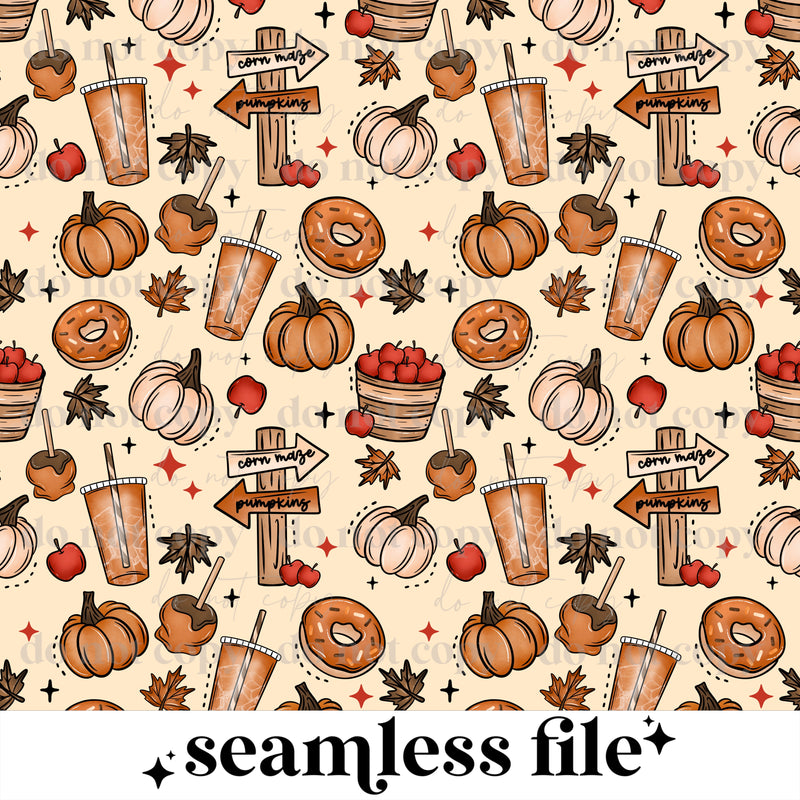 Basic Girl Fall Seamless PNG | DIGITAL DOWNLOAD | DIGITAL FILE – Cerra ...