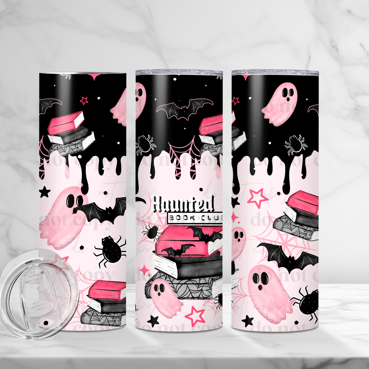 Haunted Book Club Tumbler Wrap