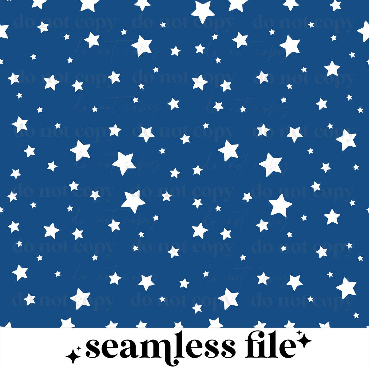 Blue Stars Seamless