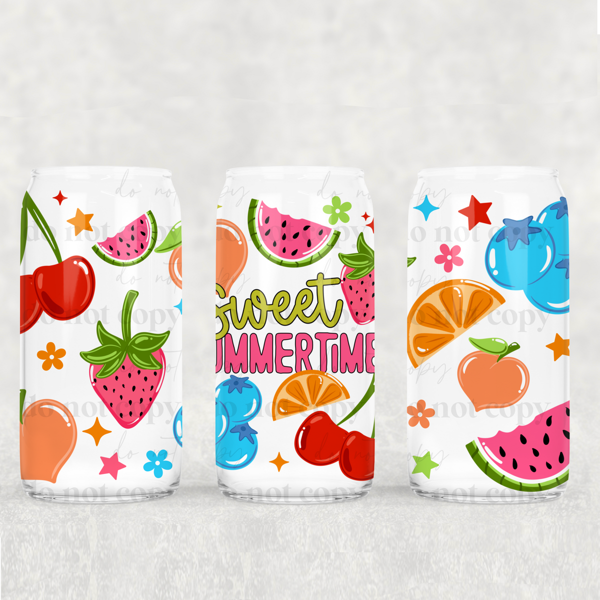 Sweet Summer 16 Oz Glass Wrap